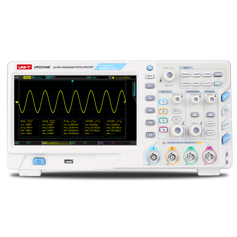 Uni-t UPO2104E 100 MHZ 4 Kanal Dijital Osiloskop